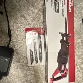Htr-100 Hyper Tough 6.5-amp Reciprocating Saw With Blade Set For Wood And Metal 6 Blades