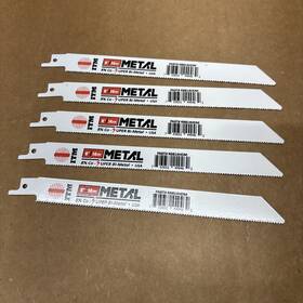 Rb814hdfor Itm Rb636w Set Of 5 8 Inch 14tpi Bi-metal Replacement Blades #rb814hdfor Reciprocating Saws