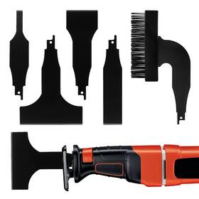 Jianwei 694577068589 5pcs Reciprocating Saw Spatula Brush Set Nylon Wire Abrasive Brushes