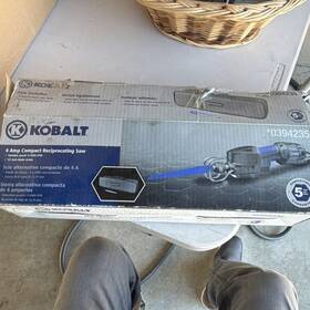 0394235 Kobalt 4 Amp Compact Reciprocating Saw Corded Electric With Blade Case #0394235