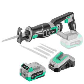 Litheli B08ryljd98 Reciprocating Saw Cordless Powerful Hand Kit 20v 4.0 Ah Battery