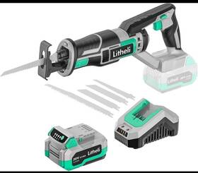 E1rs37000 Litheli Reciprocating Saw Cordless Powerful Hand Kit With 20v 4.0 Ah Battery New