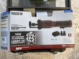 Mcl16rsk2 Matco Tools 16v Li-ion Reciprocating Saw Kit 2 Batteries Charger