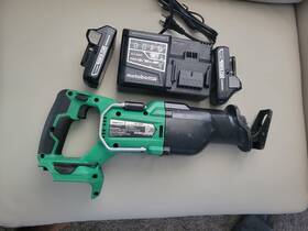 Cr18dbq4m Metabo Hpt Cr 18db 18v Multivolt Cordless Reciprocating Saw 2 Batt 3.0 Charger