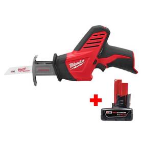 2420-20-48-11-2440 Milwaukee Hackzall Reciprocating Saw Li-ion Cordless 12-v With 4.0 Ah M12 Battery