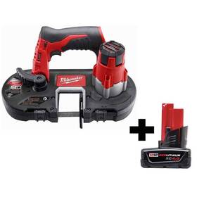 2429-20-48-11-2440 Milwaukee Cordless Band Saw Brushed Sub-compact With 4.0 Ah Battery 12v Li-ion