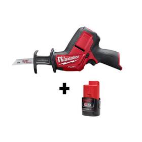 2520-20-48-11-2420 Milwaukee Cordless Hackzall Reciprocating Saw 12v Li-ion Brushless 2ah Battery