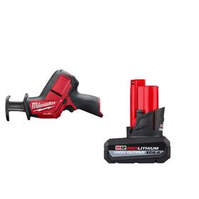 2520-20x5ho Milwaukee M12 Fuel 12v Hackzall Recip Saw With 5ah Battery