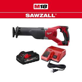 2621-20-48-59-1835 Milwaukee Sawzall Reciprocating Saw 18v Li-ion Cordless With 3ah Battery Charger