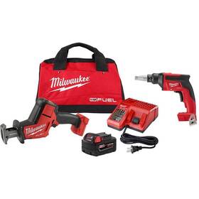 2719-21-2866-20 Milwaukee Hackzall Saw Kit 18v Li-ion Brushless Cordless With Drywall Screw Gun