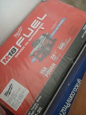2736-20 Milwaukee Brand New M18 Fuel 18v 81/2 In Table Saw Never Been Opened