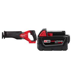 2821-20x5 Milwaukee M18 Fuel 18v Sawzall Recip Saw With 5ah Battery