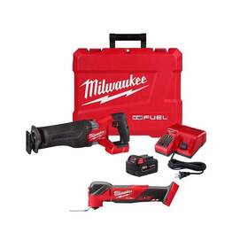 2821-21-2836-20 Milwaukee Reciprocating Saw Kit 18v With Oscillating Multi-tool Adjustable Shoe