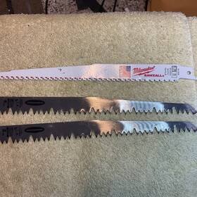 48-00-1304 Milwaukee 3 Sawzall Blades-milwaukee 9 Inch 5 Tpi Wood Pruning And Warrior Wood-sharp