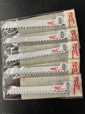 48-02-5041m Milwaukee 5x 6 Inch Sawzall 4/6 Tpi Reciprocating Saw Blades 2pk