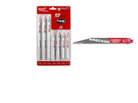 49-22-1216w Milwaukee 49-16-1216w Sawzall Recip Blade Set 16 Pc With Carbide Wrecker