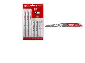 49-22-1216ax Milwaukee Sawzall Reciprocating Blade Set 16 Pc With Carbide Ax