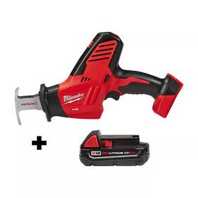 Milwaukee 744759184221 M18 18v Lithium-ion Cordless Hackzall Reciprocating Saw With 2.0 Ah Compact Batt