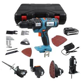 Newone 712809932870 20v Cordless Combo Kit5tool Tool Kit With Casedrillrecip Sawjig Sawoscilla