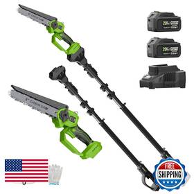 B0fr4c3tp9 Novorikx 2-in-1 Cordless Pole Saw Mini Chainsaw 20v 3.0ah2 8-inch 15ft Reach