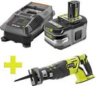 P151-p517 Ryobi One Lithium Hp Ah Starter Kit Bonus 0033287181698