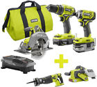 P1837-p517-p450 Ryobi One Cordless Brushless Combo Kit 0033287180158