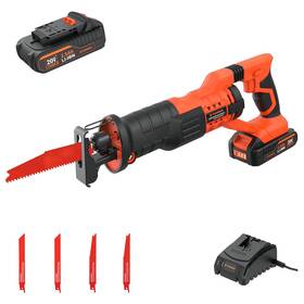 0-2800rpm Parrior Rs18 Cordless Reciprocating Saw Tool-free Blade Change Variable Speed 20v