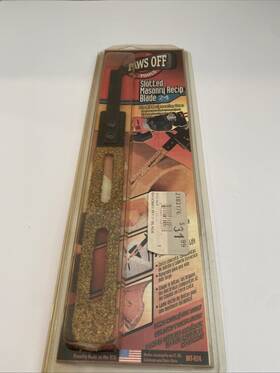Int-024 Paws Off Slotted Masonry Recip Blade 24 Grit Tools For Reciprocating Saw