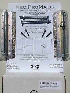 Rpm0100 Recipromate Inc. Recipromate- Reciprocating Saw Guide Attachment For Cutting 4x4 Fence And Deck P