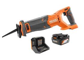 R8646kn Ridgid R8646 4.0 Ah Battery And Charger 18v Cordless Reciprocating Saw Kit