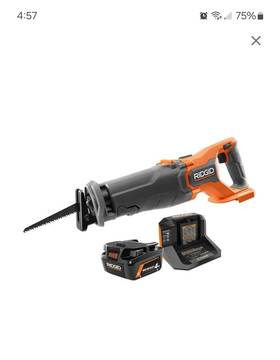 R8647kn Ridgid 18v Brushless Reciprocating Saw Kit
