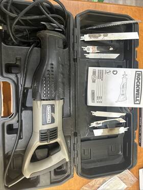 Rk3639k Rockwell 1/2 Reciprocating Saw With Case And Blades