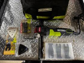 Rk5144k Rockwell Oscillating Tool With 10 Blades And Sanding Attachment 4.0 Amp
