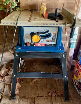 Bts12s Ryobi 10 Inch Table Saw Model Power Tool Carpentry With Manual