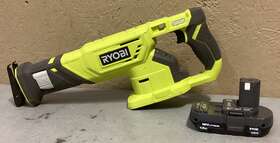 Pbp002 Ryobi P519vn Used Reciprocating Saw And 1.5ah Battery