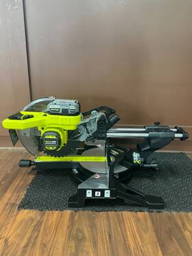 Pblms01 Ryobi 10 Inch Sliding Compound Miter Saw Kit With 4.0 Ah Local Pickup Only