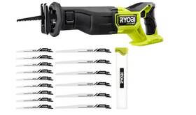Pblrs01b-a231501 Ryobi Hp 18v Brushless Reciprocating Saw Tool Only 15-piece Blade Set