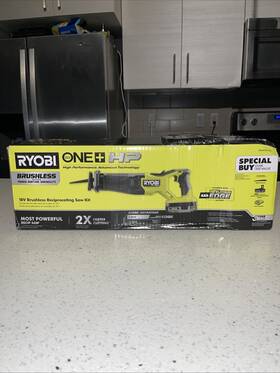 Pblrs02k1sb Ryobi 18v Hp Brushless Reciprocating Saw Kit Charger And Battery