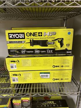 Pblrso1b Ryobi 18v 0ne-hand Brushless Reciprocating Saw -