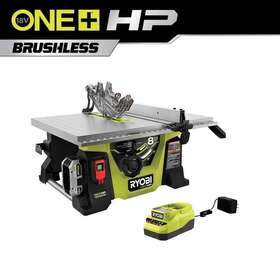 Pblts01k Ryobi One Hp 18v Brushless Cordless 8-1/4 Inch Portable Jobsite Table Saw Kit