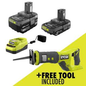 Psk106sb-pcl515b Ryobi Ryobione 18v Lithium-ion Kit With 2.0 Ah And 4.0 Batteries Charger