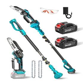 B0fs6lp3sq Saker 2-in-1 Electric Pole Saw6 Inch Brushless Mini Chainsawcordless Saw