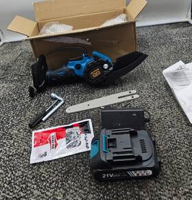 Dj111bl Shinylink Cordless Mini Chainsaw Assembly With 21v 2.0ah Battery