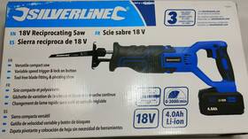 912834 Silverline 885973027182 - 18v Reciprocating Saw