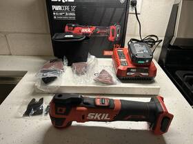 Os592702 Skil 12 Volt Brushless Multi Tool Kit Battery Charger And Accessories