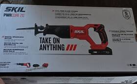 Rs5880a-10 Skil Pwrcore 20 20v Brushless Cordless Reciprocating Saw Kit 2.0ah Charger