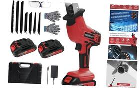 Mwfj-red4 Skovensy Cordless Reciprocating Saw 2.0ah Battery X2 Variable Speed Blades