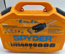 Spyder 884835008499 14-piece Carbide Tip Arboured Hole Saw Kit With Hard Case Storage Set