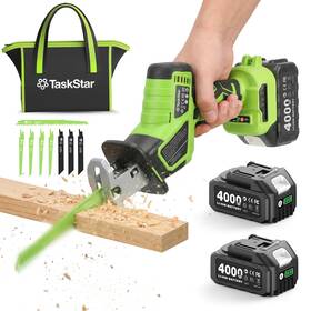 Usmc006 Taskstar Cordless Reciprocating Saw 21v -handed With 0-3500 Rpm Bru