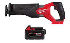 2821-20-48-11-1850 The Milwaukee M18 Fuel Gen-2 18v Lithium-ion Brushless Cordless Sawzall 5.0ah Battery